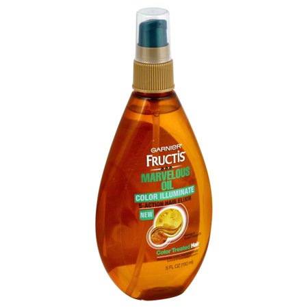 Garnier Cuidados com a pele e cabelos Fructis Maravilhoso leo de cor iluminar 5 ao Elixir de cabelo para cabelos tratados com cores, 5 onas fluidas