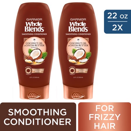  Garnier Whole Blends Condicionador Suavizante leo de Coco e Extrato de Manteiga de Cacau 2 Unidades