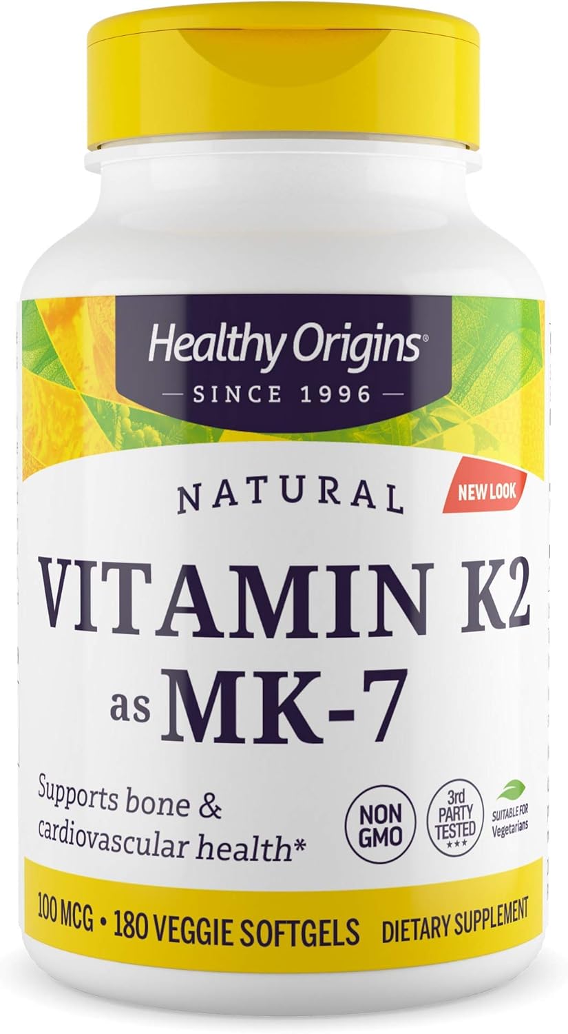 Healthy Origins Vitamina K2 MK-7 100mcg - 180 Softgels