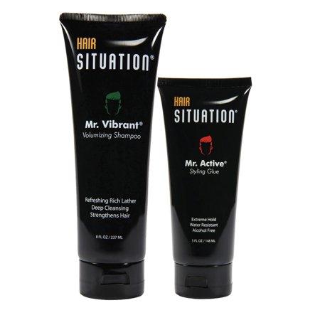 Hair Situation Mr. Vibrant Volumizing Shampoo e Mr. Active Styling Glue Hair Gel
