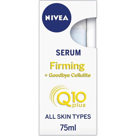  Nivea Q10 Body Cellulite Serum (75 ml) Poderoso Anti Cellulite Serum com Q10 Firming Body Lotion Serum com L-Carnitina Concentrada