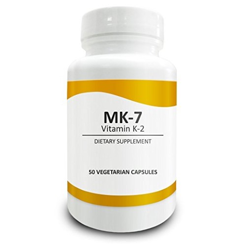 Pure Science Supplements Pure Science Vitamina K2 (MK-7) 120mcg - Suplementos de vitamina K2 aumentam a densidade mineral ssea, fortalecem os ossos e reduzem a vulnerabilidade a fraturas - 50