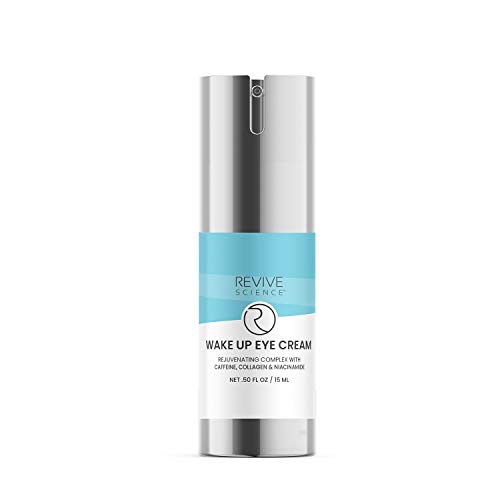 Revive Science Eye Cream - Under Eye Cream for Dark Circles and Puffiness with Collagen, Caffeine, Vitamin K, Niacinamide to Reduce Wrinkles, Fine Lin