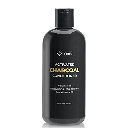 Venu Condicionador de Queratina de Carvo Ativado  Limpador Dirio para Cabelo e Couro Cabeludo Gentil Sem Sulfato Natural para Homens e Mulheres - Volumizing Moisturizing
