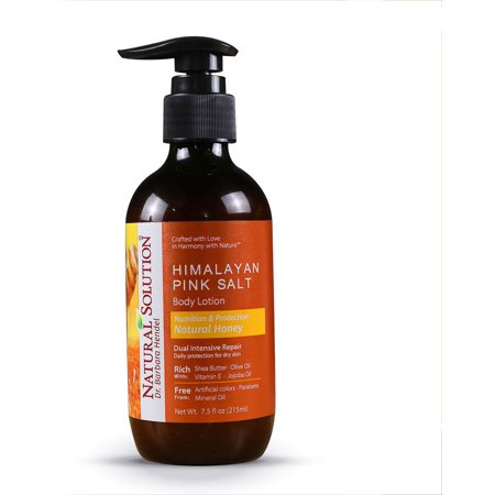 Natural Solution Himalayan Pink Salt Moisturizing Body Lotion with Natural Honey Nutrition & Protection Face & Body Lotion for Dry Skin - 7.5 Oz