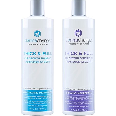  Conjunto de shampoo e condicionador para crescimento de cabelo vegano orgnico - crescimento natural do cabelo com vitaminas - produtos para queda e queda de cabelo - cacheados ou tratados com cores