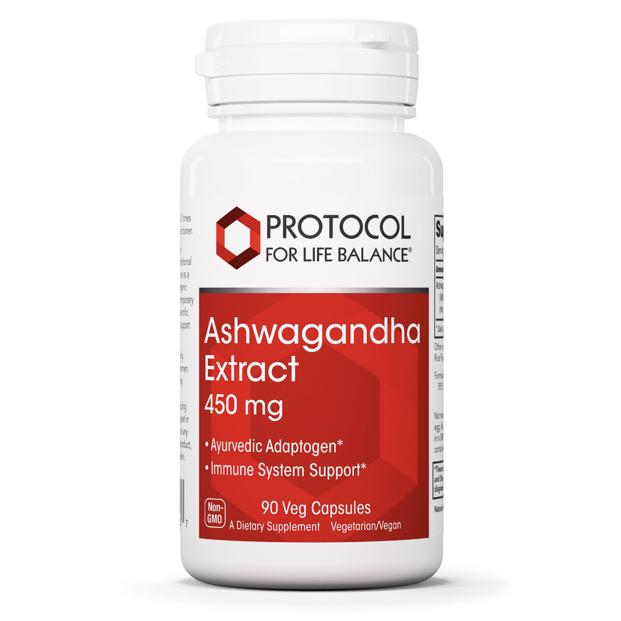 Ashwaganda Extract 450 Mg 90 Veg Capsules by Protocol for Life Balance