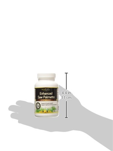 Enhanced Saw Palmetto Prostate Support Supplement by Nutrizap : Specially Formulated with Pygeum Bark and Pumpkin Seed Oil : Promotes Prostate and Uri