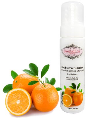 BubblesnBubbles Organic Foaming Shampoo for Babies, 7oz
