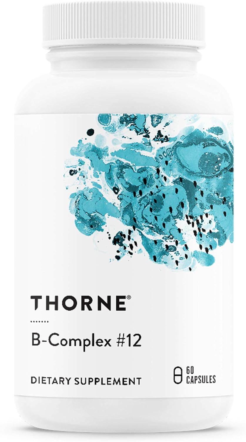 Thorne Research Complexo B #12 - Complexo de Vitamina B com B12 Ativo e Folato - 60 Cpsulas