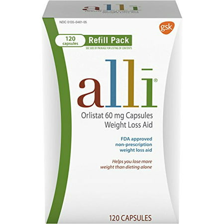 Alli Weight Loss Aid Orlistat 60 Mg Capsules 120 Count by Alli