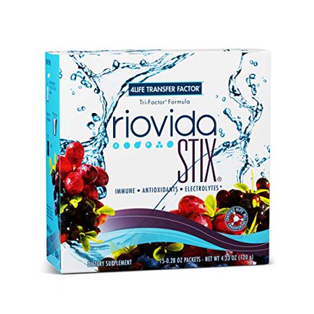  4Life - Transfer Factor Frmula Tri-Factor RioVida - Suporte Imunolgico/Antioxidantes - 15 Stick Packs