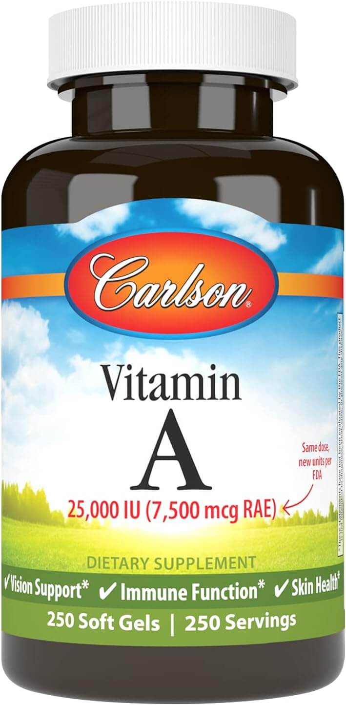 Carlson Vitamina A  25.000 IU - 250 Softgels