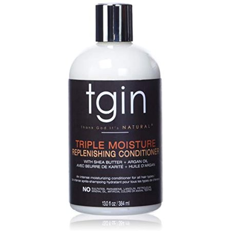 Thank God Its Natura Tgin Triple Moisture Replenishing Conditioner for Natural Hair - Cabelo Seco - Cabelo Encaracolado - 13 Oz