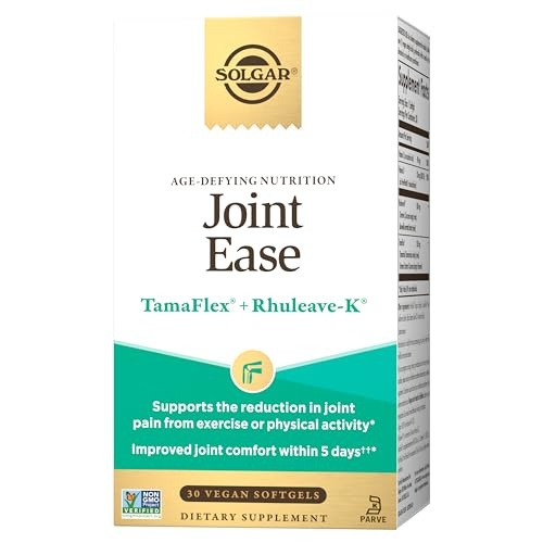 Solgar Joint Ease Age-Defying Nutrition for Men & WomenSupport Joint Health with Boswellia and Turmeric Extracts, Vitamins D & C, One Softgel Daily