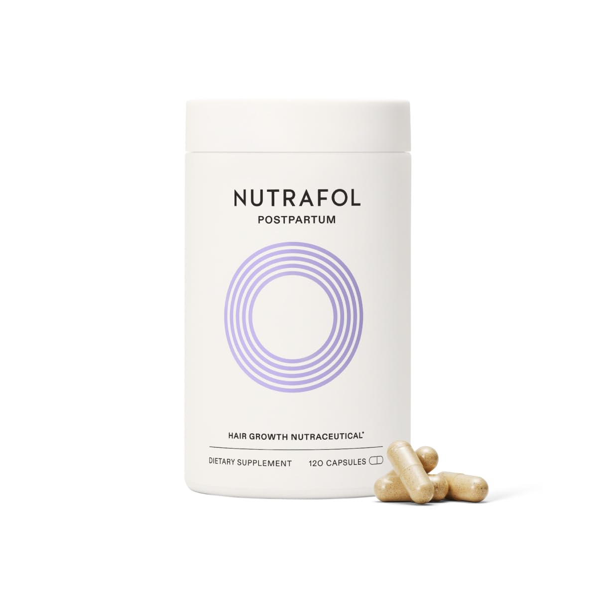 Nutrafol Postpartum Para Queda de Cabelo, Ps-Parto - 120 Cpsulas
