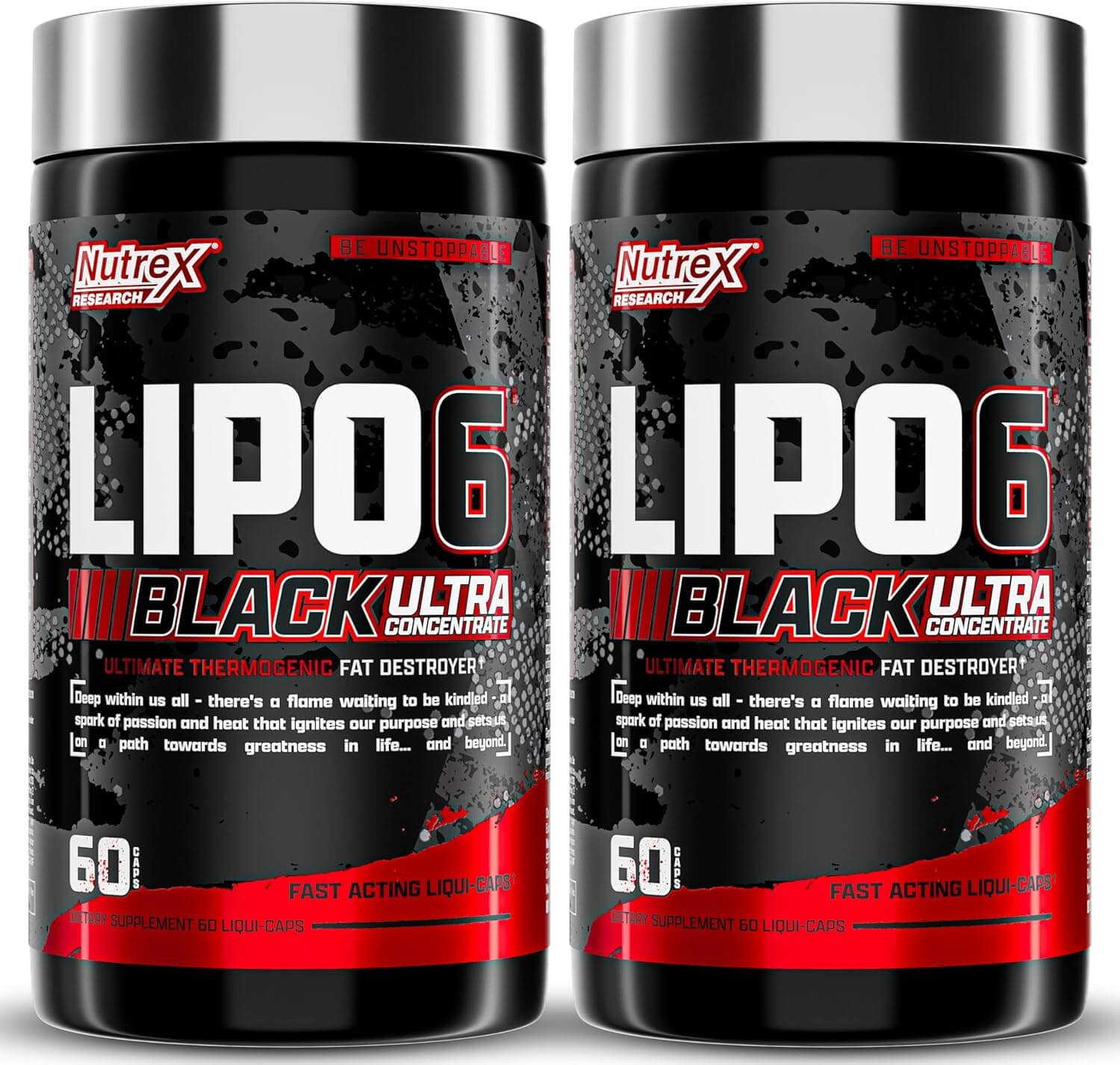 Lipo 6 Black Ultra Concentrado - Nutrex 60 Cpsulas - Pacote Duplo