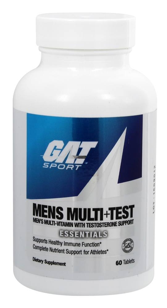 Mens Multi+Test 60 Tablets - Mens Multivitamins GAT Sport