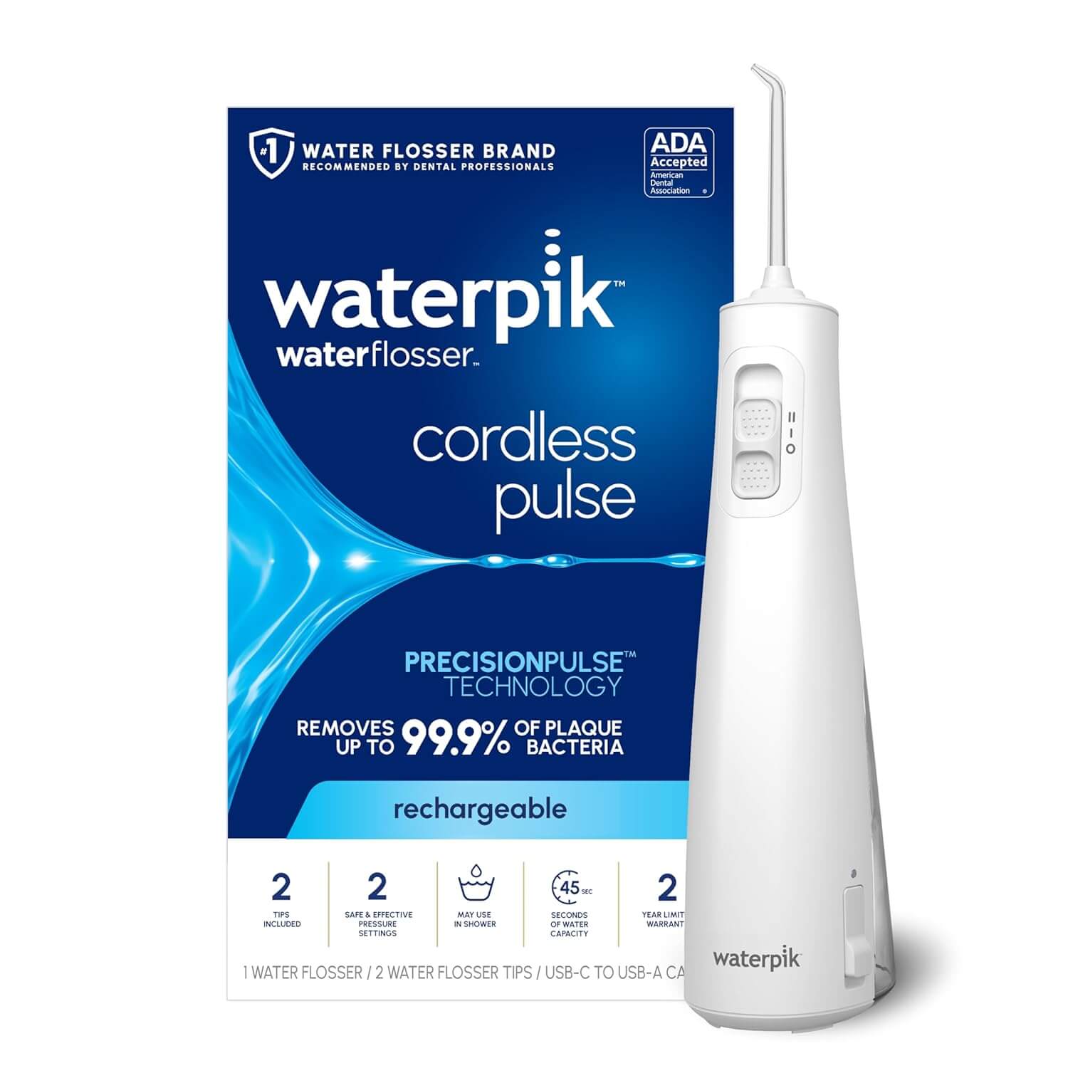 Waterpik WP 450 Irrigador Oral Sem Fio Porttil