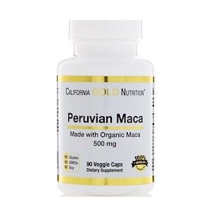 California Gold Nutrition Maca Peruana 500mg - 90 Cpsulas
