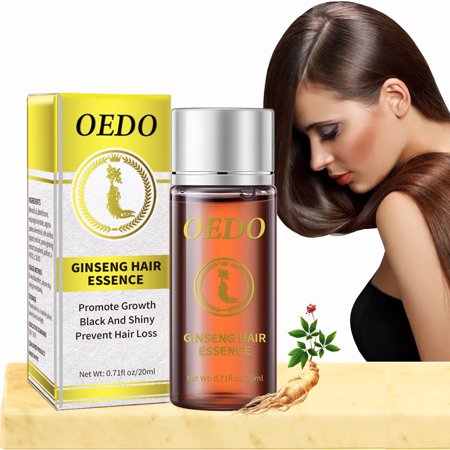  leo Natural de Ginseng para o Crescimento do Cabelo leos Essenciais Essncia Queda de Cabelo Lquido Cuidados com a Sade Soro de Beleza Denso para o Crescimento do Cabelo